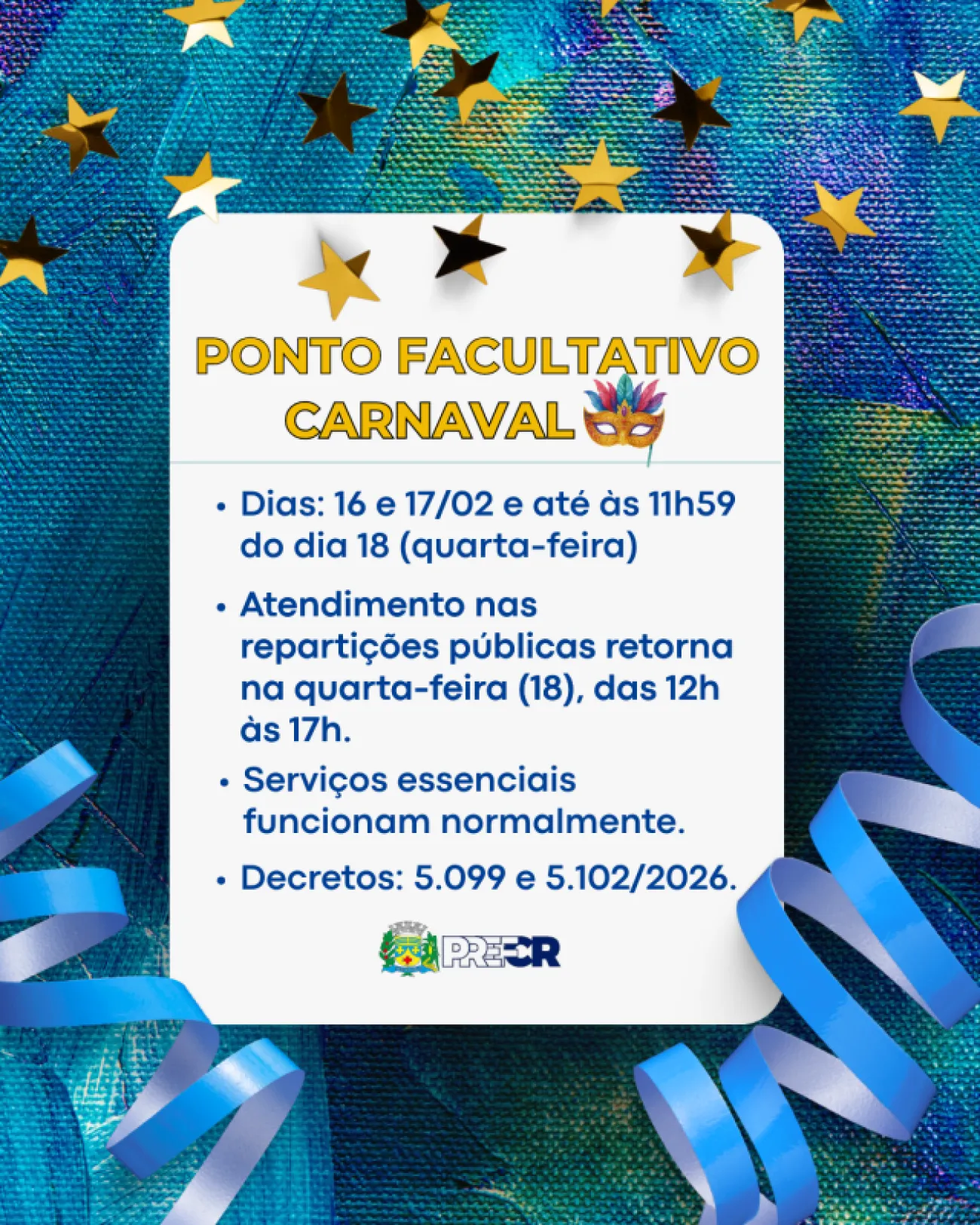 Ilustração da notícia Costa Rica decreta ponto facultativo no Carnaval e servidores terão quatro dias e meio de folga da MS Todo dia